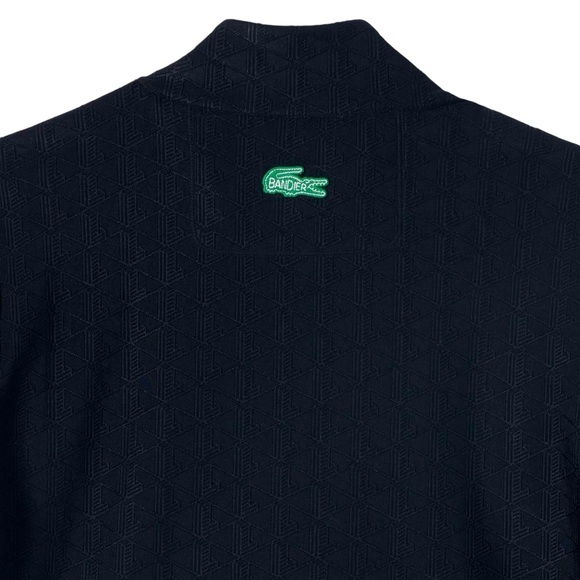 Lacoste x Bandier Monogram Print Quarter-Zip - Picture 3 of 9